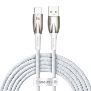 Kabel Usb Do Usb-c Baseus Glimmer, 100w, 2m (biały)