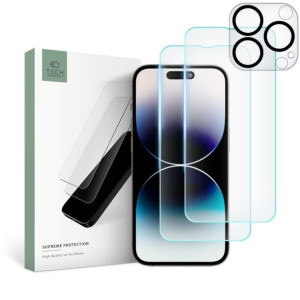 Szkło Hartowane Tech-protect Supreme Set Iphone 14 Pro Clear