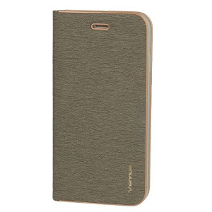 Kabura Vennus Book Z Ramką Do Iphone 14 Pro Max Szara