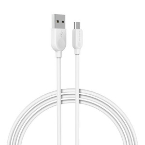 Borofone Kabel Bx14 Linkjet - Usb Na Micro Usb - 2,4a 3 Metres Biały