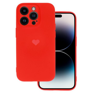 Vennus Silicone Heart Case Do Iphone 14 Pro Wzór 1 Czerwony