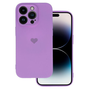 Vennus Silicone Heart Case Do Samsung Galaxy A03 Wzór 1 Fioletowy