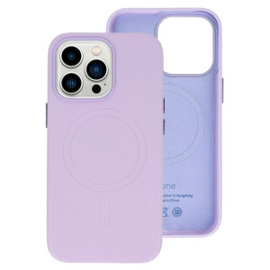 Magsafe Leather Case Iphone 13 Fioletowy