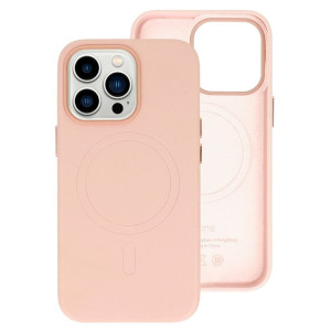 Magsafe Leather Case Iphone 14 Pro Jasnoróżowy