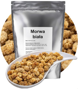 MORWA BIAŁA całe owoce suszone na odchudzanie 1kg