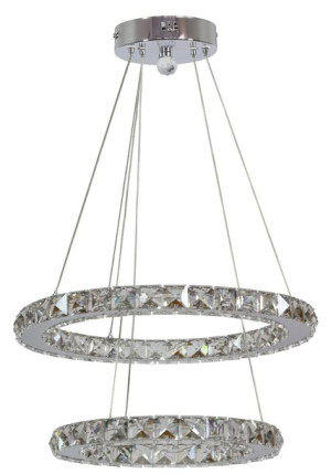 Lords Zwis 42 Okrągły Podwójny 24w Led Chrom