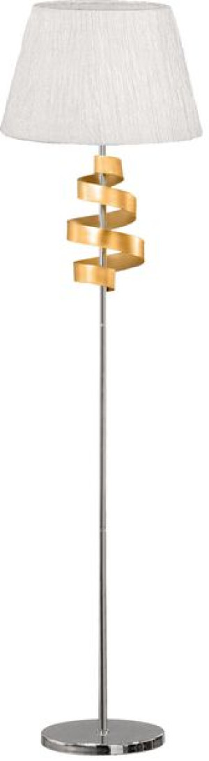 Denis Lampa Podłogowa 1x60w E27 Chrom/złoty