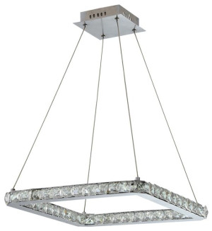 Lords Zwis Kwadrat 42x42 24w Led Chrom