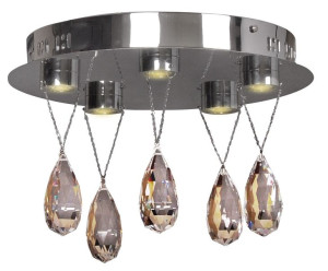 Prisma Plafon 5x3w Led Chrom