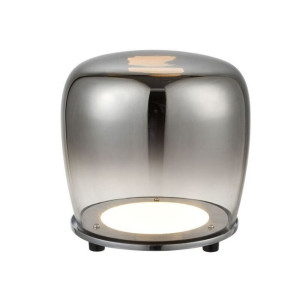Berloz Lampa Stojąca 1x6,6w Led Czarne Szkło
