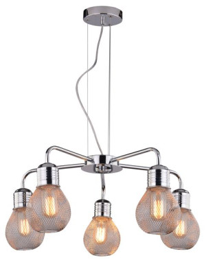 Gliva Zwis 5x60w E27 Chrom (bez Żarówek) A60 (mm)