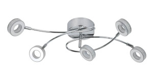 Vinola Plafon 5x5w Led Chrom 3000k