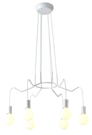 Basso Zwis 6x40w E27 Biały Matowy