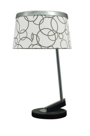 Impresja Lampka 1*60w E27 Biała Chrom