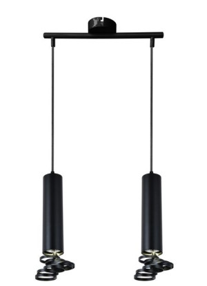 Tuba Lampa Wisząca 2x50w Gu10 6/30 Czarny