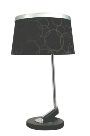 Impresja Lampka 1*60w E27 Czarna Chrom