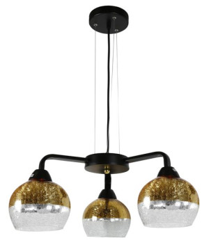 Cromina Gold Zwis 3x60w E27 Czarny