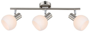 Mauro Listwa 3x4w E14 Led Rgb Satyna Nikiel Z Pilotem
