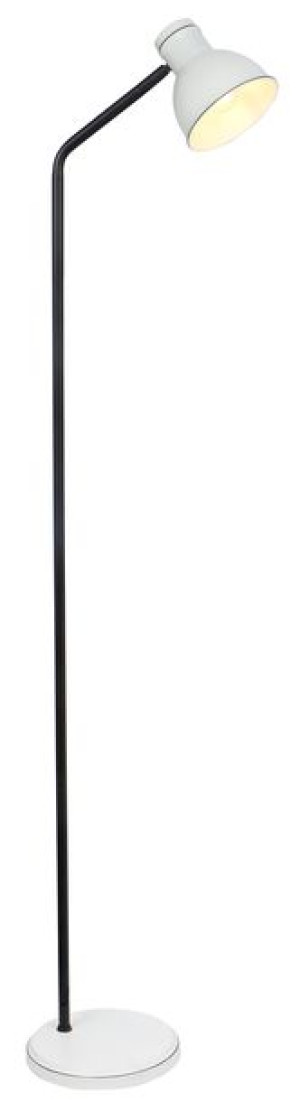Zumba Lampa Podłogowa Sztyca Prosta 1x40w E27 Biały+czarny