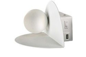 Zenit Lampa Kinkiet 4w 4000k + Ładowarka Usb Biały