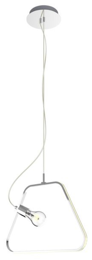 Ikaria Zwis 42 1x60w E27 Led+12w Led Chromowy 4000k
