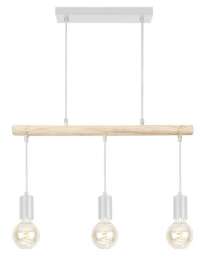 Izzy Lampa Wisząca 3x60w E27 Biały