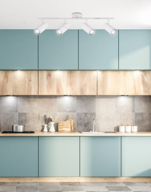 Colly Lampa Sufitowa Biały 4x15w Gu10 Klosz Biały