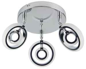 Celt Plafon 3x6w Led Chrom 3000k