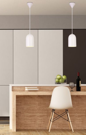 Oss Lampa Wisząca 1x40w E27 Biały