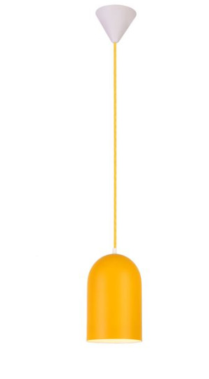 Oss Lampa Wisząca 1x40w E27 Żółty