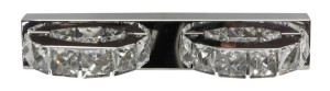 Shipi Kinkiet 2x3w Led Kryształki Stal Nierdzewna
