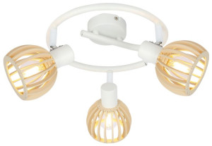 Atarri Spirala 3x25w E14 Biały+drewno