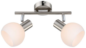Mauro Listwa 2x4w E14 Led Rgb Satyna Nikiel Z Pilotem