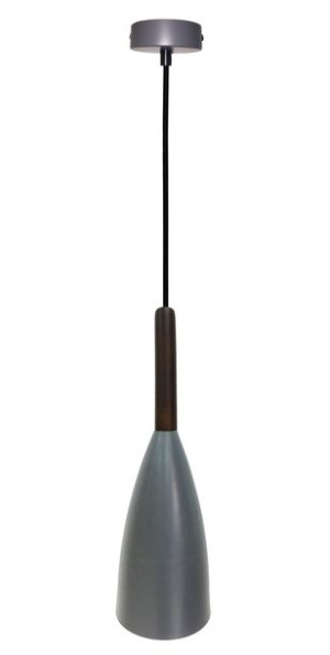 Flen Lampa Wisząca 1x40w E27 Szary