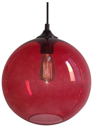 Zwis Edison 25 1x60w E27 Czerwony