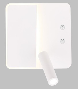 Alma Lampa Kinkiet 6w+3w Led Biały
