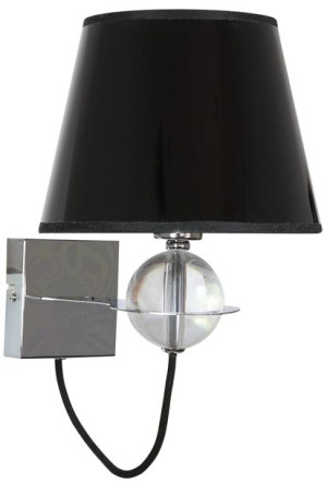 Tesoro Kinkiet 1x40w E14 Czarny Złoty Srodek