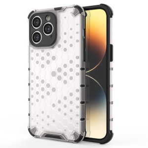 Honeycomb Etui Iphone 14 Pro Pancerny Hybrydowy Pokrowiec Przezroczyste