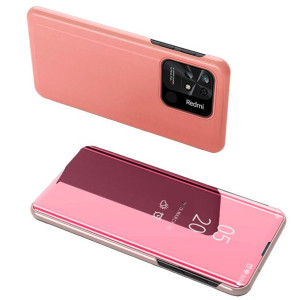 Clear View Case Etui Xiaomi Redmi 10c Pokrowiec Z Klapką Różowe