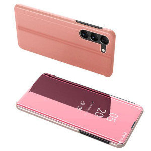 Clear View Case Etui Do Samsung Galaxy S23 Pokrowiec Z Klapką Różowe
