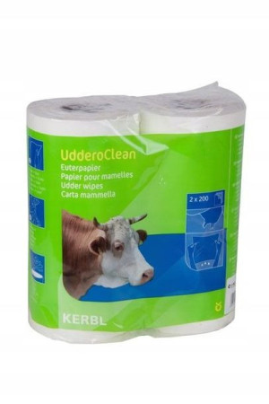 Papier do higieny wymion Uddero Clean na mokro i sucho, 23 x 24 cm, 2x200 l