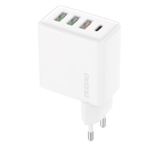 Dudao Szybka Ładowarka Sieciowa 3x Usb / Usb Typ C Pd Qc3.0 20w Biały (a5h)