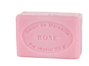 Mydło marsylskie 100g RÓŻA