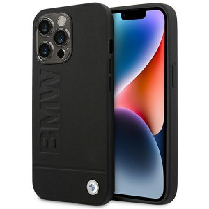 Etui Bmw Bmhcp14xsllbk Iphone 14 Pro Max 6,7" Czarny/black Leather Stamp