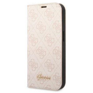 Guess Gubkp14shg4shp Iphone 14 6,1" Różowy/pink Book 4g Vintage Gold Logo
