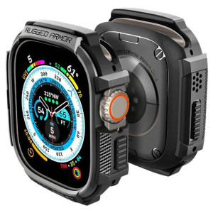Spigen Rugged Armor Apple Watch Ultra (49 Mm) Matte Black