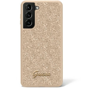 Guess Guhcs23shggshd S23 S911 Złoty/gold Hard Case Glitter Script