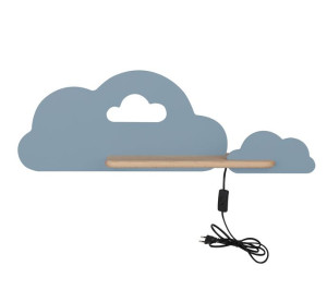 Cloud Lampa Kinkiet 5w Led 4000k Iq Kids Z Przew Niebieski