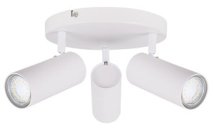 Colly Lampa Sufitowa Biały 3x15w Gu10 Klosz Biały
