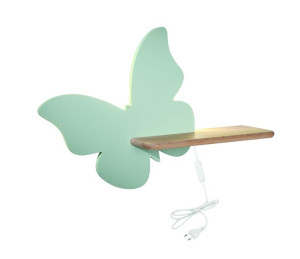 Butterfly Lampa Kinkiet 5w Led 4000k Iq Kids Z Przew Miętowy